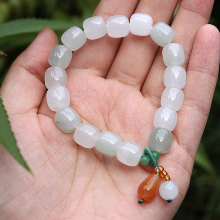 Handwoven Agate & Jade Bead Bracelets – Chinese Lotus & Lily Collection