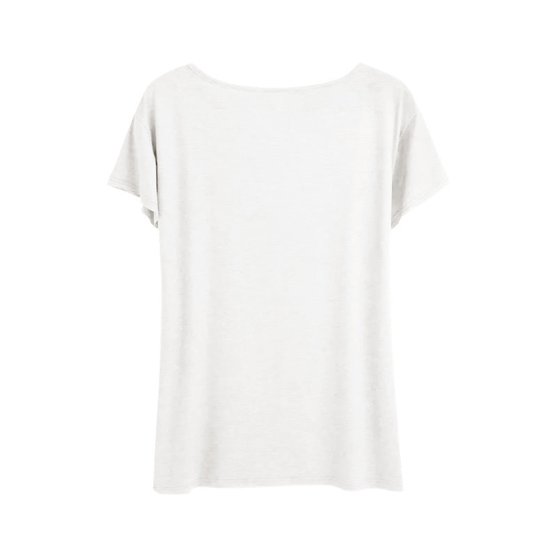 Women's 'BLESSED' Print Short Sleeve T-Shirt - Summer Casual Round Neck Tee