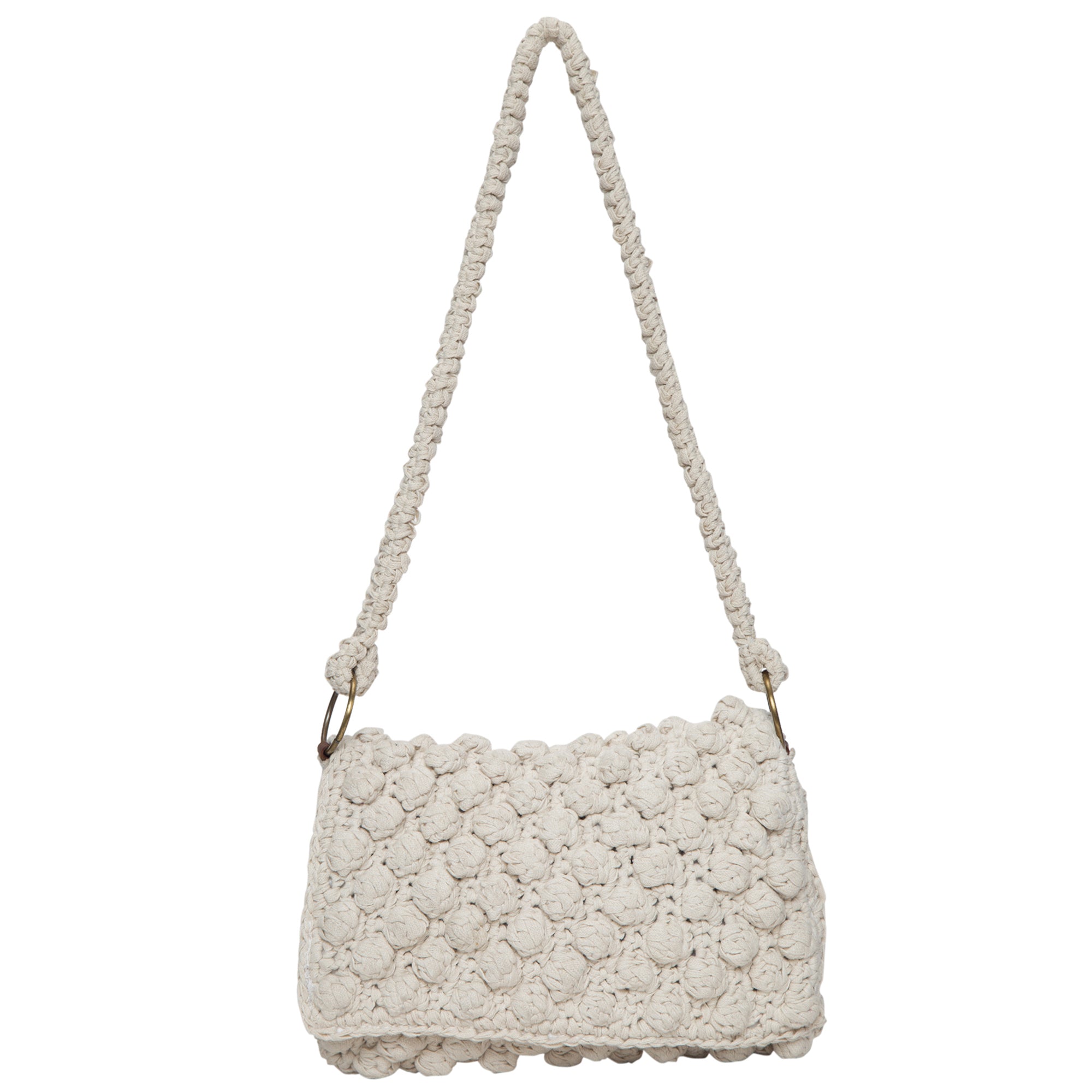 Kelly Pristine VARUARA White Crochet Shoulder Bag: The Epitome of