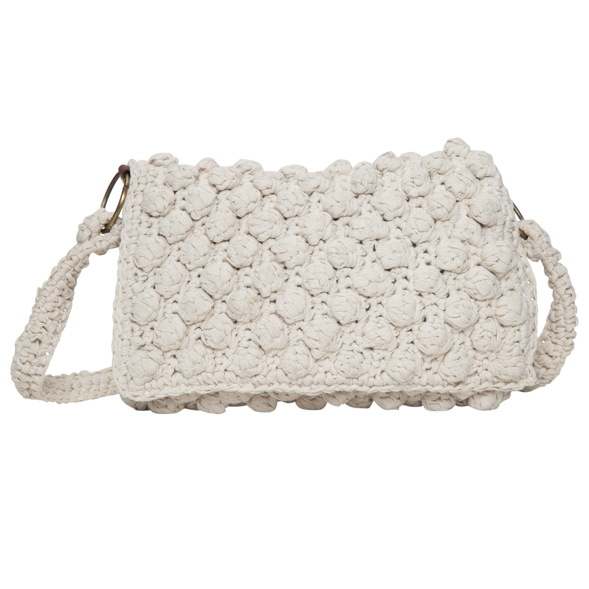 Kelly Pristine VARUARA White Crochet Shoulder Bag: The Epitome of