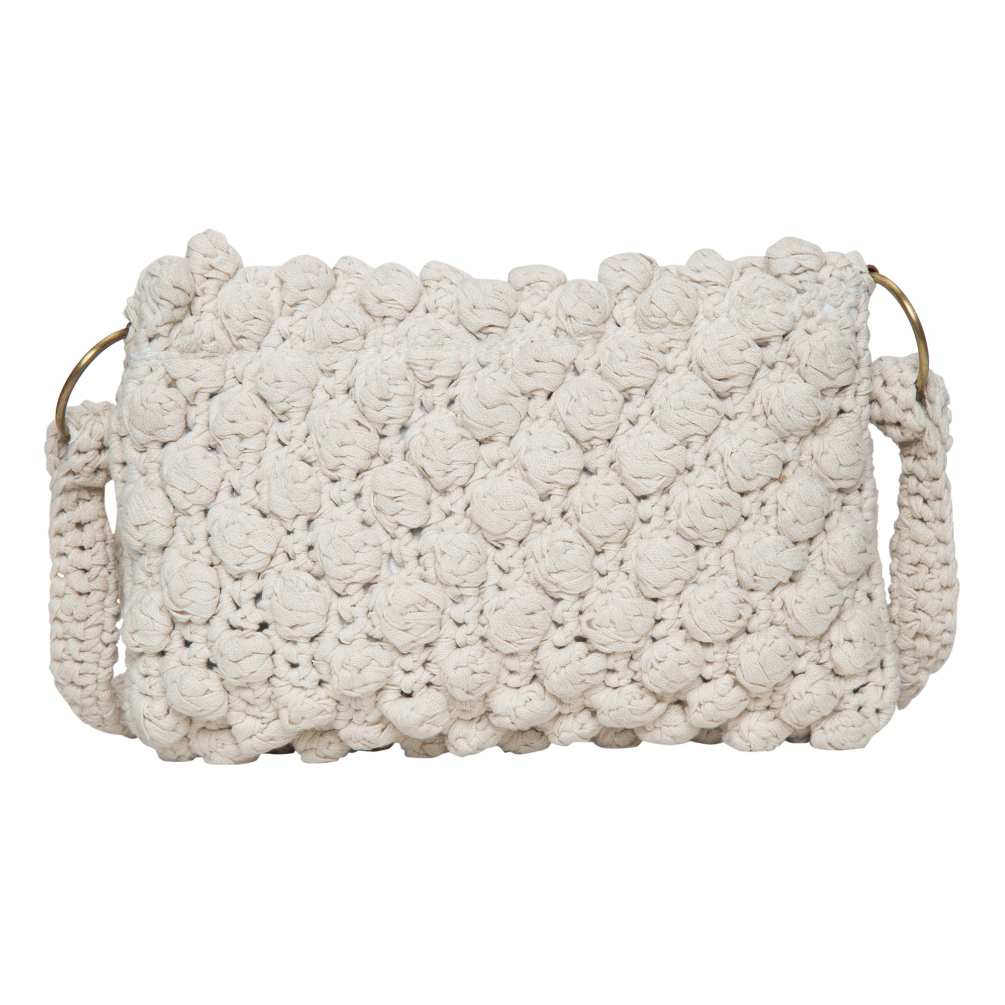 Kelly Pristine VARUARA White Crochet Shoulder Bag: The Epitome of